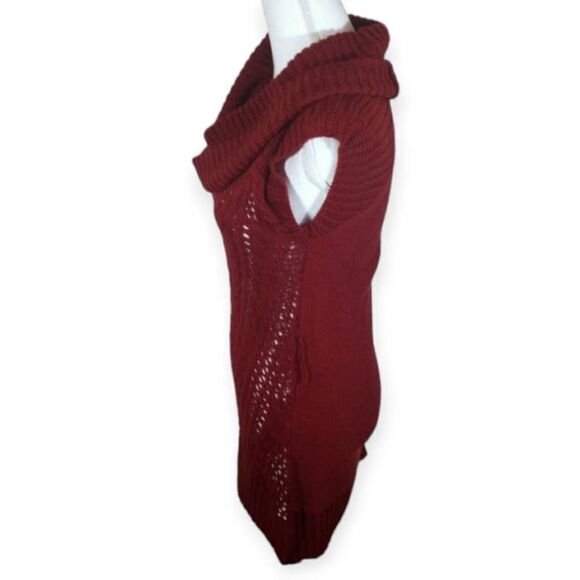 NO BOUNDARIES RUST COWL-NECK SWEATER DRESS SZ.M EUC. - Picture 2 of 6